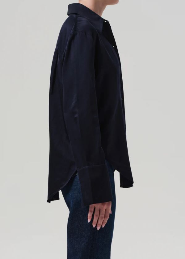 COH Camilia Button Up Shirt Midnight-Shirts-West of Woodward Boutique-Vancouver-Canada