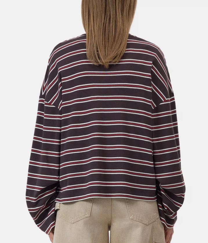 Closed Crewneck Longsleeve Cinder Brown-T-Shirts-West of Woodward Boutique-Vancouver-Canada