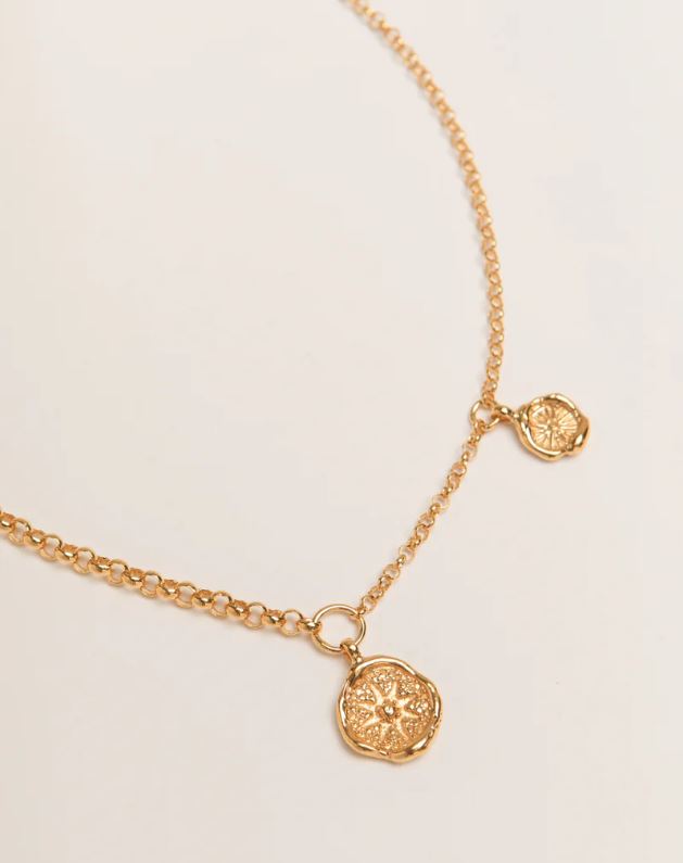 Pamela Card Colliding Heavens Necklace 24K Gold Vermeil-Accessories-West of Woodward Boutique-Vancouver-Canada