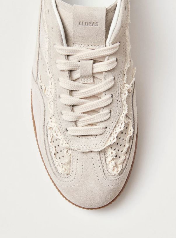 ALOHAS Tb. 490 Crochet Cream Leather Sneakers-Sneakers-West of Woodward Boutique-Vancouver-Canada