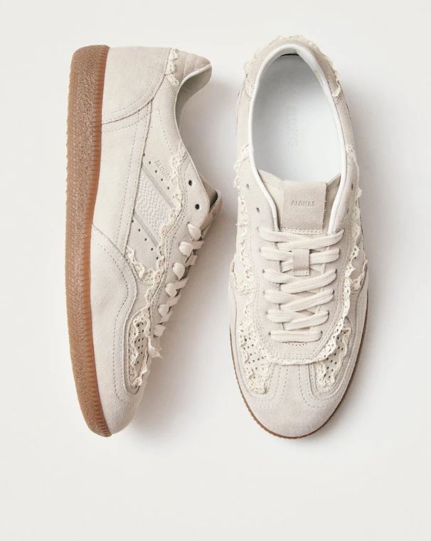 ALOHAS Tb. 490 Crochet Cream Leather Sneakers-Sneakers-West of Woodward Boutique-Vancouver-Canada