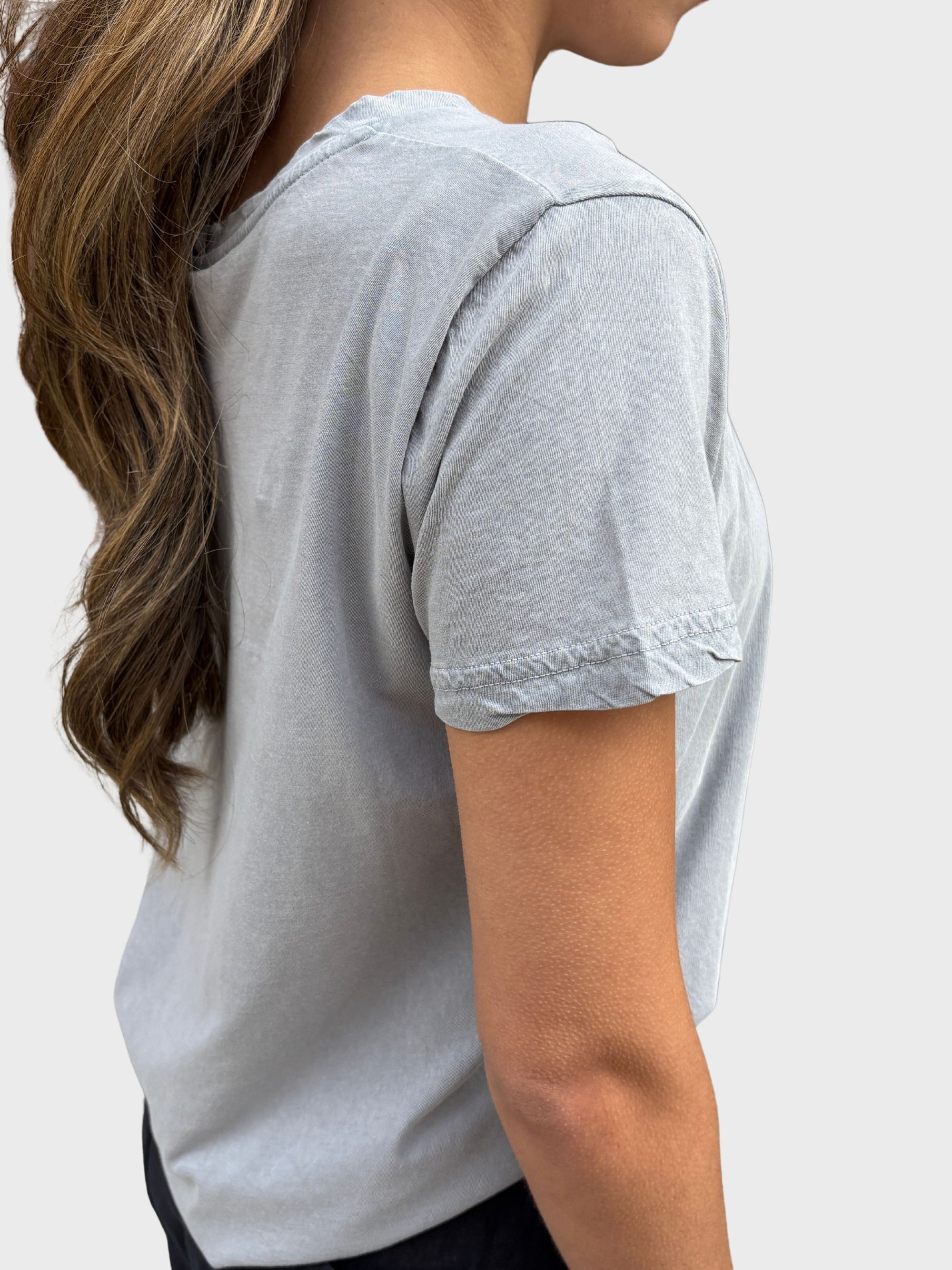 Crossley Barrows Core Tee Dark Pearl Stonewash-T-Shirts-West of Woodward Boutique-Vancouver-Canada