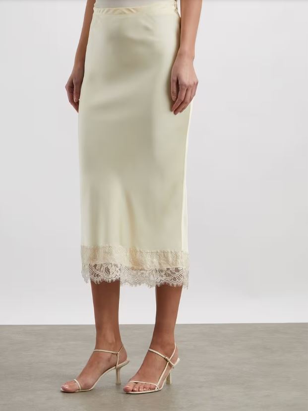 Faithfull Cydney Midi Skirt Lucia Lace-Dresses-West of Woodward Boutique-Vancouver-Canada