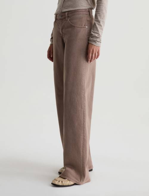 AG Adria Low Rise Denim Jeans Sulfur Taupe Grey-Denim-West of Woodward Boutique-Vancouver-Canada