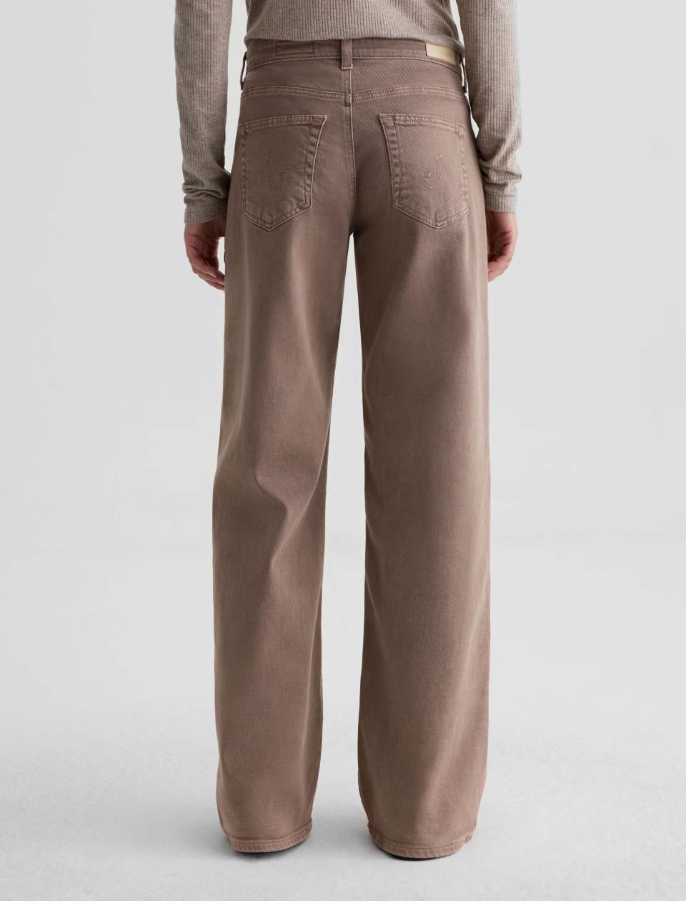 AG Adria Low Rise Denim Jeans Sulfur Taupe Grey-Denim-West of Woodward Boutique-Vancouver-Canada
