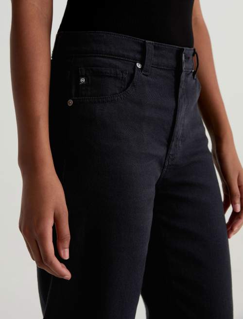AG Brinley Denim Jeans Super Black-Denim-West of Woodward Boutique-Vancouver-Canada