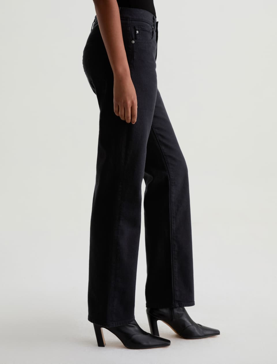 AG Brinley Denim Jeans Super Black-Denim-West of Woodward Boutique-Vancouver-Canada