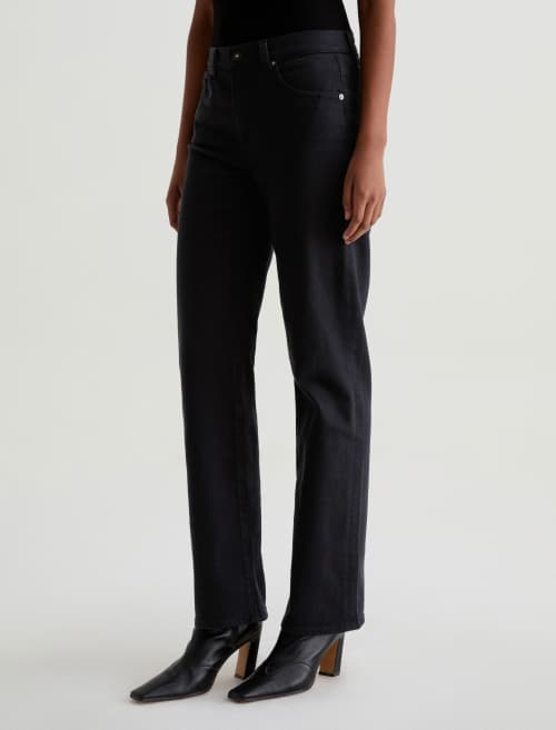 AG Brinley Denim Jeans Super Black-Denim-West of Woodward Boutique-Vancouver-Canada