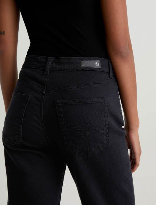 AG Brinley Denim Jeans Super Black-Denim-West of Woodward Boutique-Vancouver-Canada
