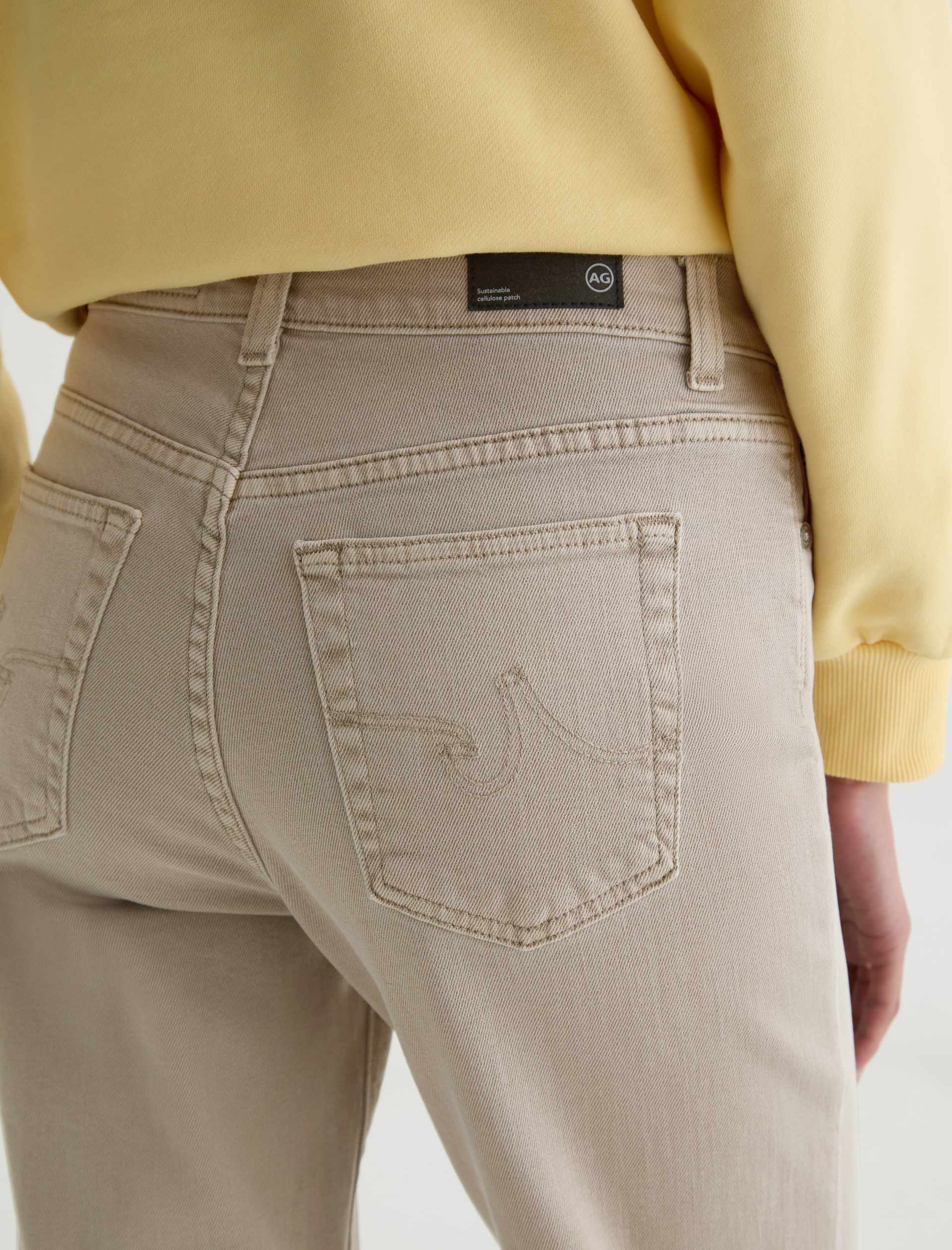 AG Brinley Denim Jeans Sulfur Light Taupe-Denim-West of Woodward Boutique-Vancouver-Canada