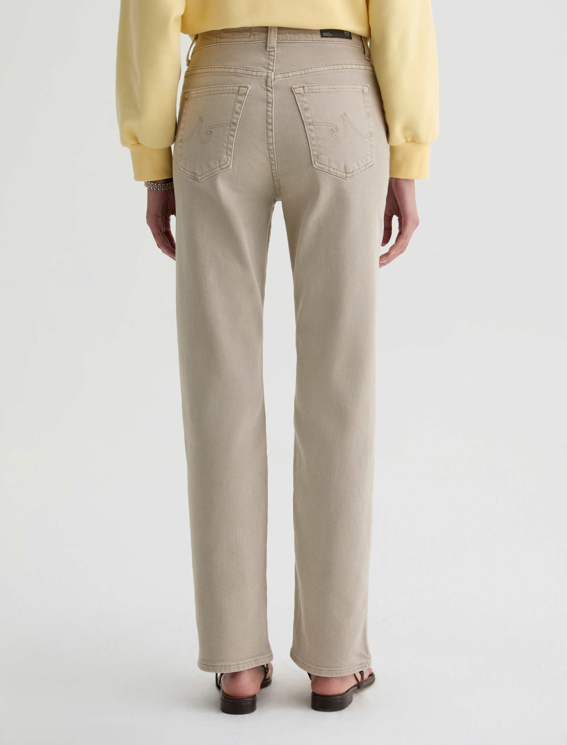 AG Brinley Denim Jeans Sulfur Light Taupe-Denim-West of Woodward Boutique-Vancouver-Canada