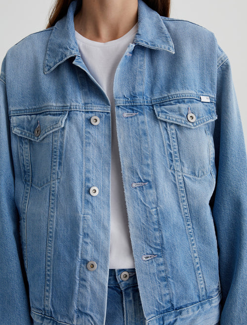 AG Ramie Denim Jacket - Siren-Jackets-West of Woodward Boutique-Vancouver-Canada