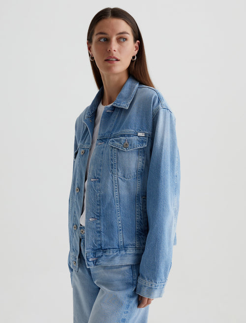 AG Ramie Denim Jacket - Siren-Jackets-West of Woodward Boutique-Vancouver-Canada
