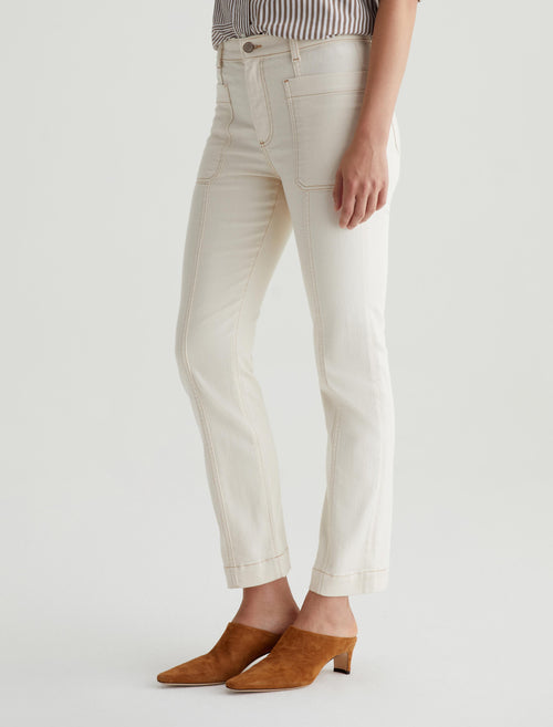 AG Lila Denim Jeans - White Oat-Denim-West of Woodward Boutique-Vancouver-Canada