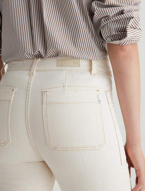 AG Lila Denim Jeans - White Oat-Denim-West of Woodward Boutique-Vancouver-Canada