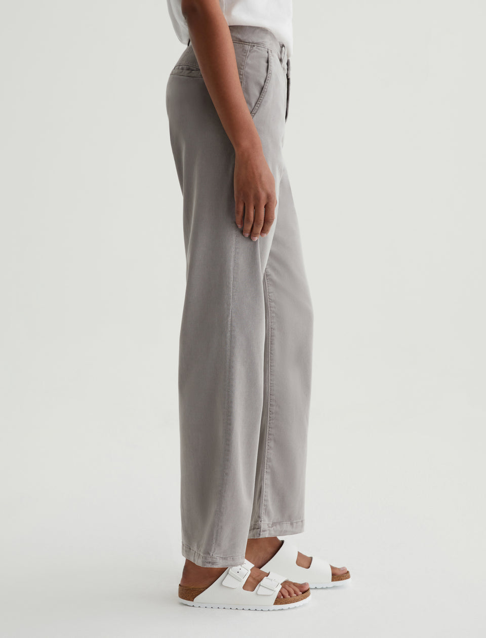 AG Caden Straight Trouser - Sulfur Pebble Grey-Pants-West of Woodward Boutique-Vancouver-Canada