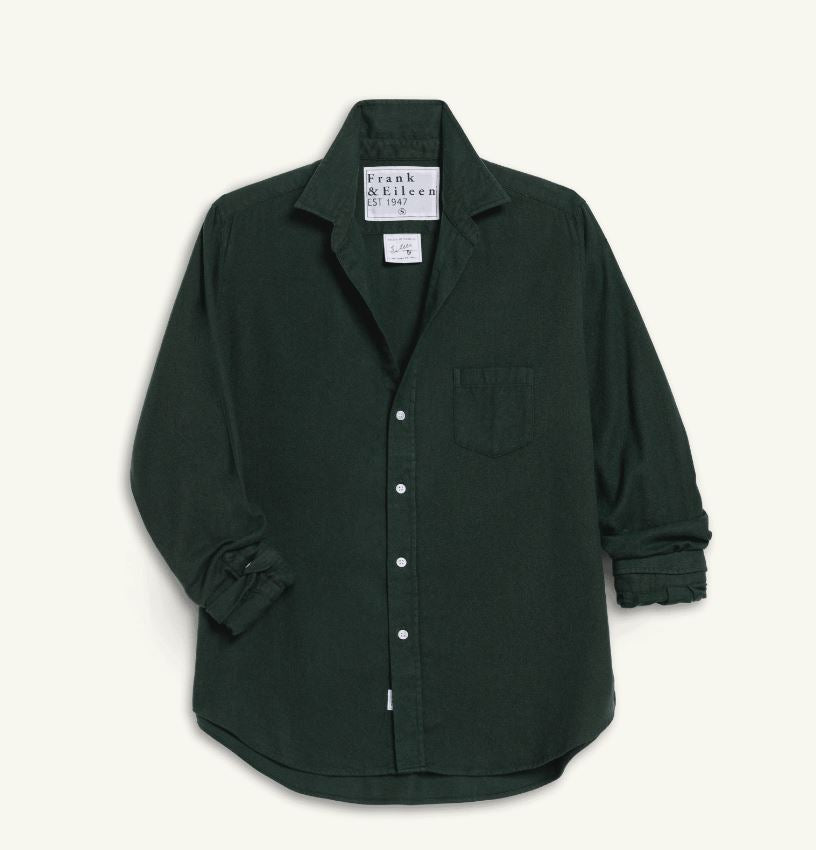 Frank &amp; Eileen EIleen Button Up Shirt Green-Shirts-West of Woodward Boutique-Vancouver-Canada
