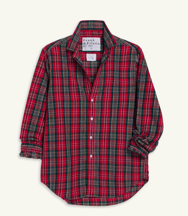 Frank &amp; Eileen Eileen Button Up Shirt Multicolour Red Blue Plaid-Shirts-West of Woodward Boutique-Vancouver-Canada