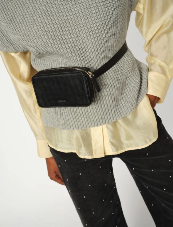 Mos Mosh Elin Belt Bag Black-Accessories-West of Woodward Boutique-Vancouver-Canada