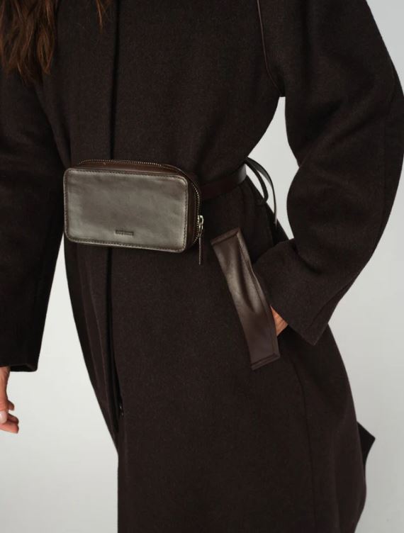 Mos Mosh Elin Belt Bag Chocolate Torte-Accessories-West of Woodward Boutique-Vancouver-Canada