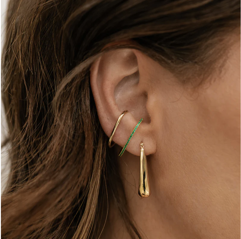 Enti Ana Emerald CZ Bar-Accessories-West of Woodward Boutique-Vancouver-Canada