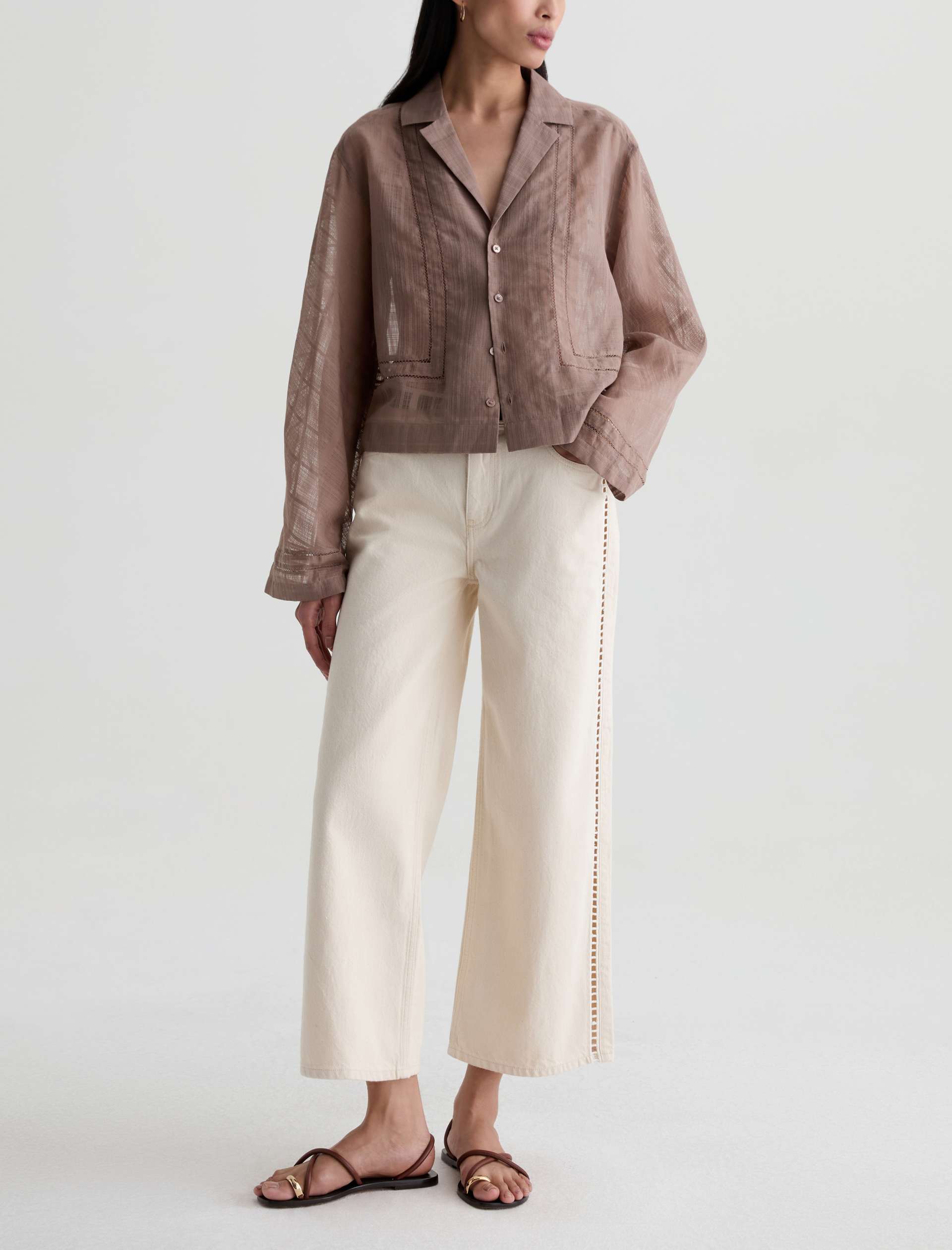 AG Saige Wide Leg Crop Denim Jeans Fresh Air-Denim-West of Woodward Boutique-Vancouver-Canada