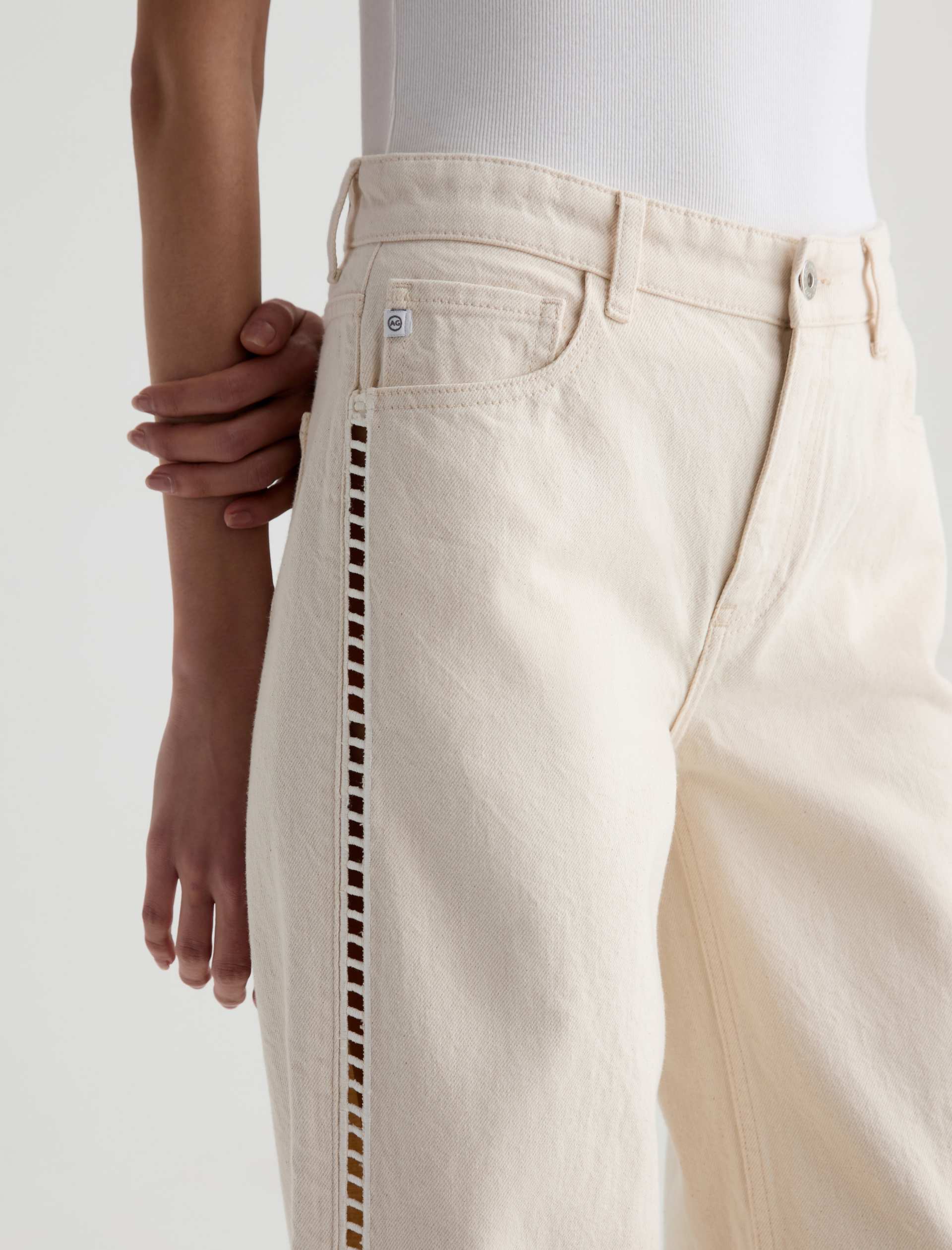 AG Saige Wide Leg Crop Denim Jeans Fresh Air-Denim-West of Woodward Boutique-Vancouver-Canada