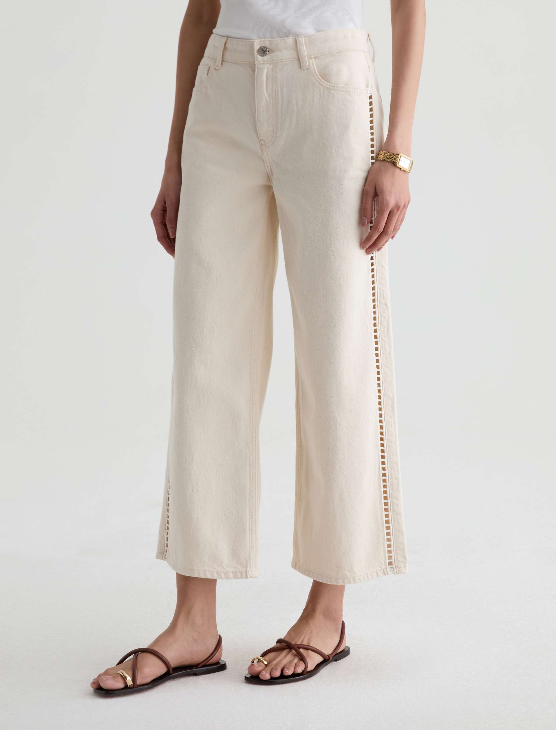 AG Saige Wide Leg Crop Denim Jeans Fresh Air-Denim-West of Woodward Boutique-Vancouver-Canada