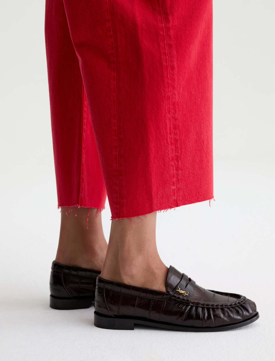 AG Hattie Crop Denim Jeans Recording Red-Denim-West of Woodward Boutique-Vancouver-Canada