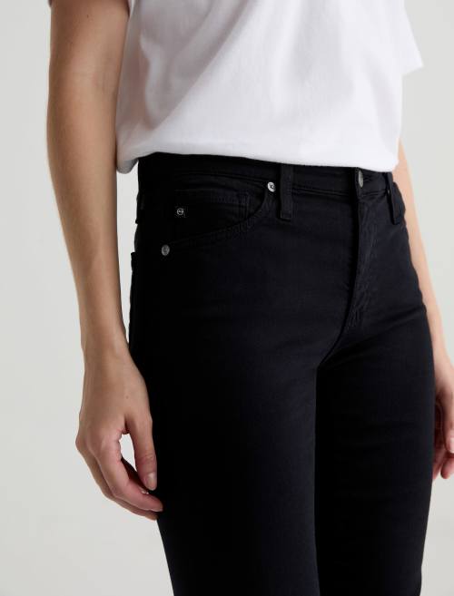 AG Angel Kick Flare Denim Jeans Super Black-Denim-West of Woodward Boutique-Vancouver-Canada