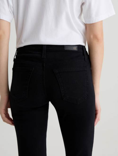 AG Angel Kick Flare Denim Jeans Super Black-Denim-West of Woodward Boutique-Vancouver-Canada
