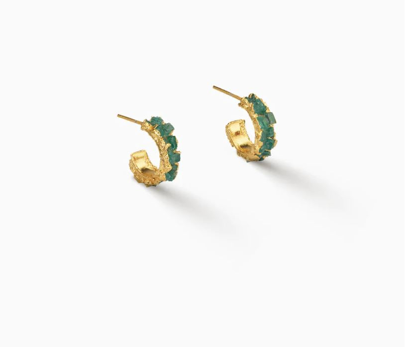 Fenomena 1032 Mini Hoops 24K Gold Plated-Accessories-West of Woodward Boutique-Vancouver-Canada