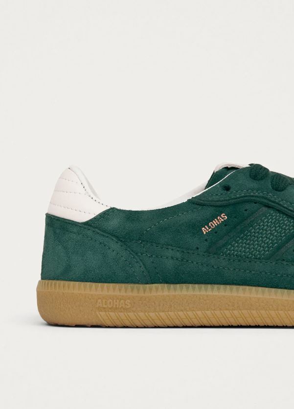 ALOHAS Tb.490 Rife Forest Green Leather Sneakers-Sneakers-West of Woodward Boutique-Vancouver-Canada