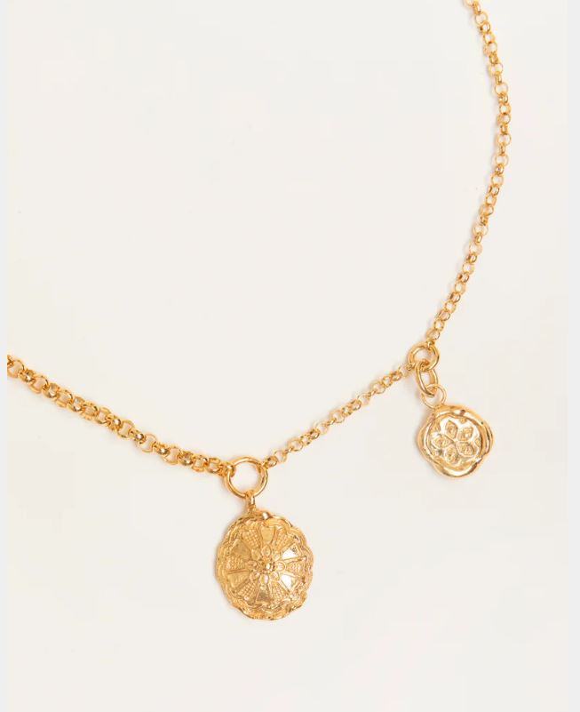 Pamela Card Fragments of a Fresco Necklace 24K Gold Vermeil
