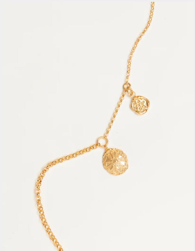 Pamela Card Fragments of a Fresco Necklace 24K Gold Vermeil
