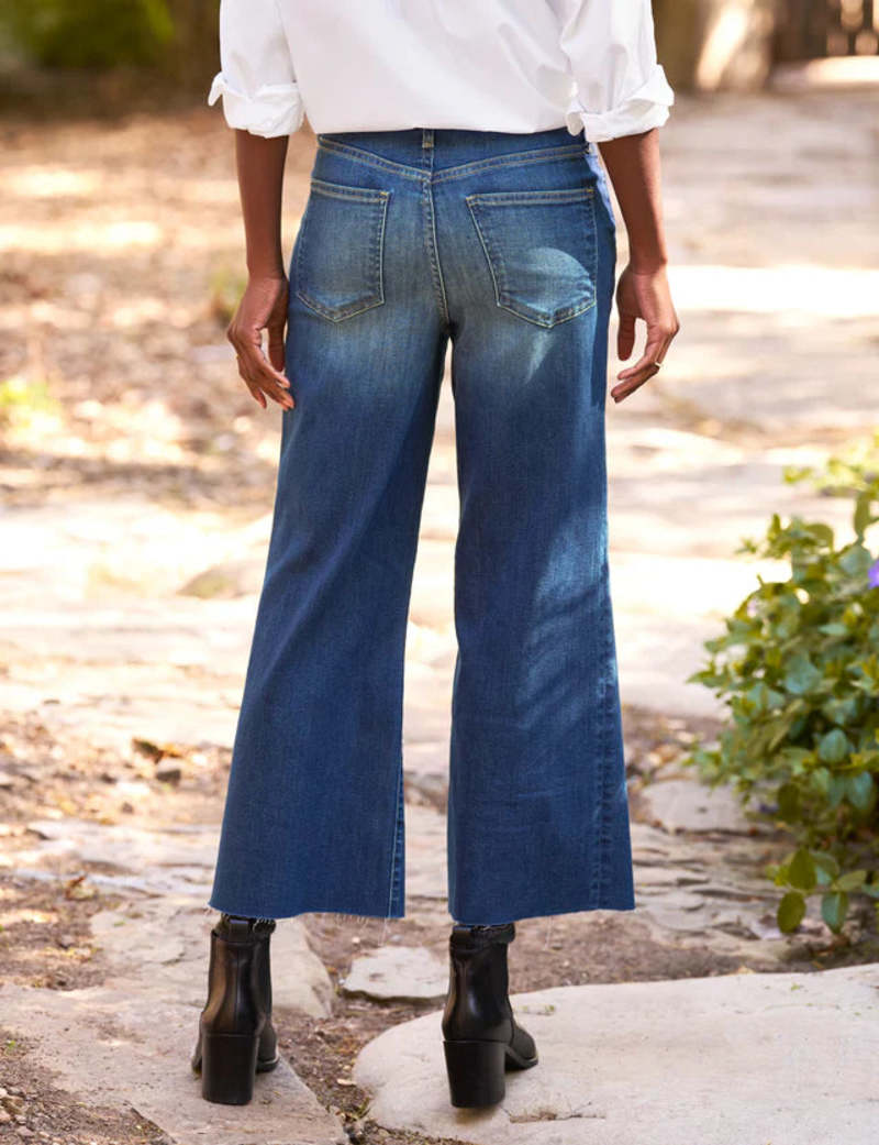 Frank &amp; Eileen Galway Wide Leg Jean 1999 Blue Wash-Denim-West of Woodward Boutique-Vancouver-Canada