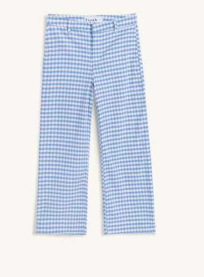 Frank &amp; Eileen Wexford Trouser Blue Check