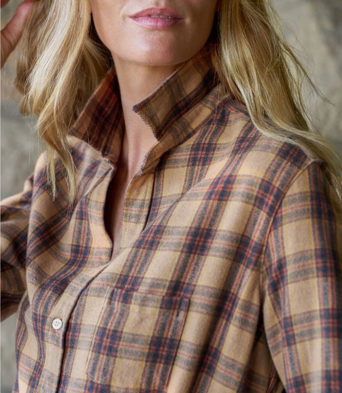 Frank & Eileen Button Up Shirt Eileen Gold Brown Black Plaid-Shirts-West of Woodward Boutique-Vancouver-Canada