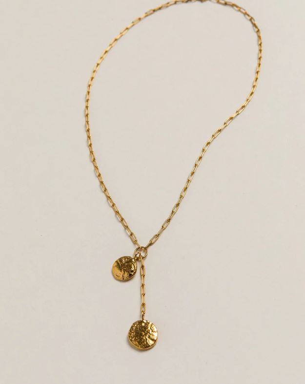Pamela Card Guardian Of Might Necklace 24K Gold Vermeil-Accessories-West of Woodward Boutique-Vancouver-Canada