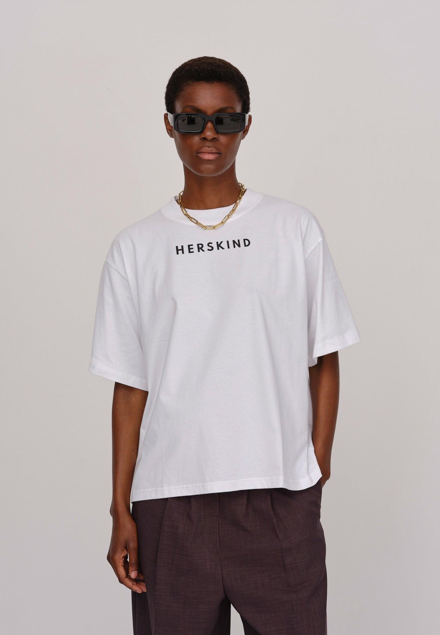 Herskind OS T-Shirt White Logo-T-Shirts-West of Woodward Boutique-Vancouver-Canada