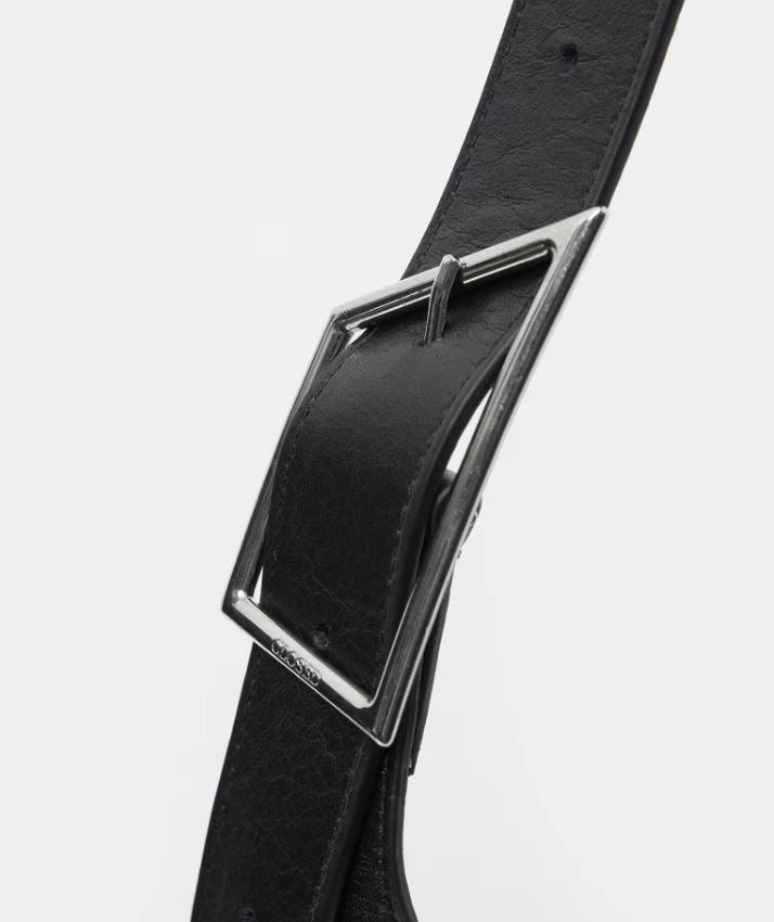 Closed Halfmoon Bag Black-Accessories-West of Woodward Boutique-Vancouver-Canada