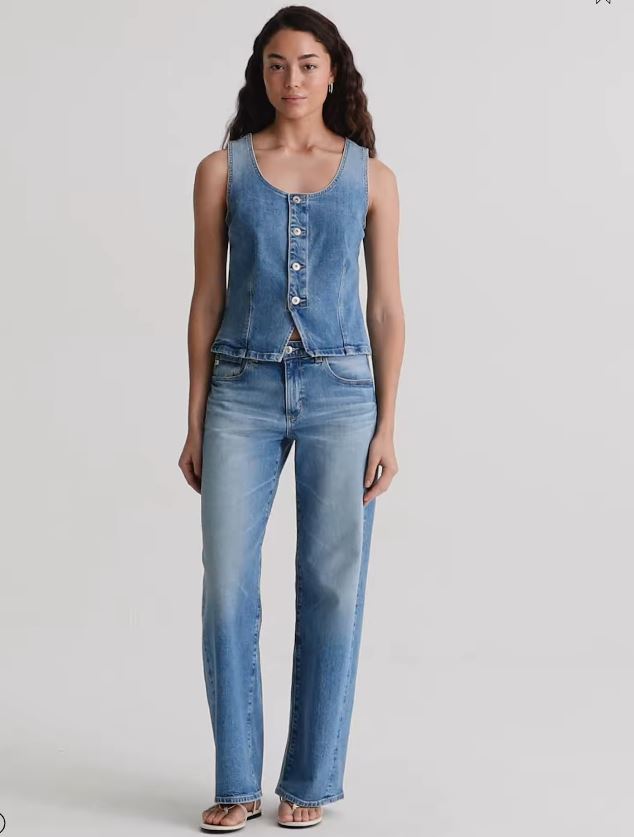 AG Adria Low Rise Twisted Denim Jeans Helios-Denim-West of Woodward Boutique-Vancouver-Canada