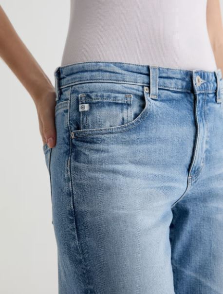 AG Adria Low Rise Twisted Denim Jeans Helios-Denim-West of Woodward Boutique-Vancouver-Canada