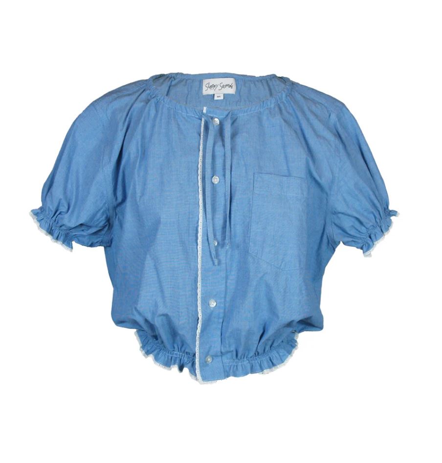 Sloppy Seconds Henry Top Blue Variety-Shirts-West of Woodward Boutique-Vancouver-Canada