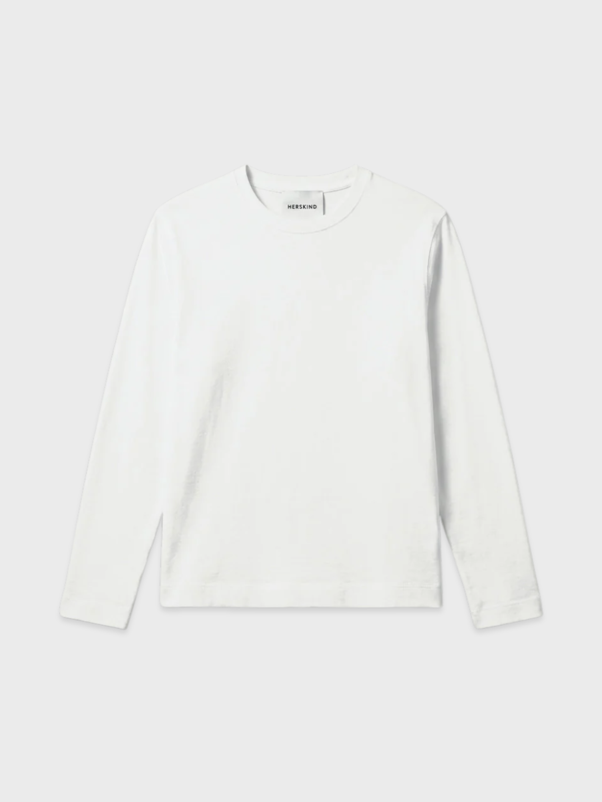Herskind Dagmar Long Sleeve Tshirt White-T-Shirts-West of Woodward Boutique-Vancouver-Canada