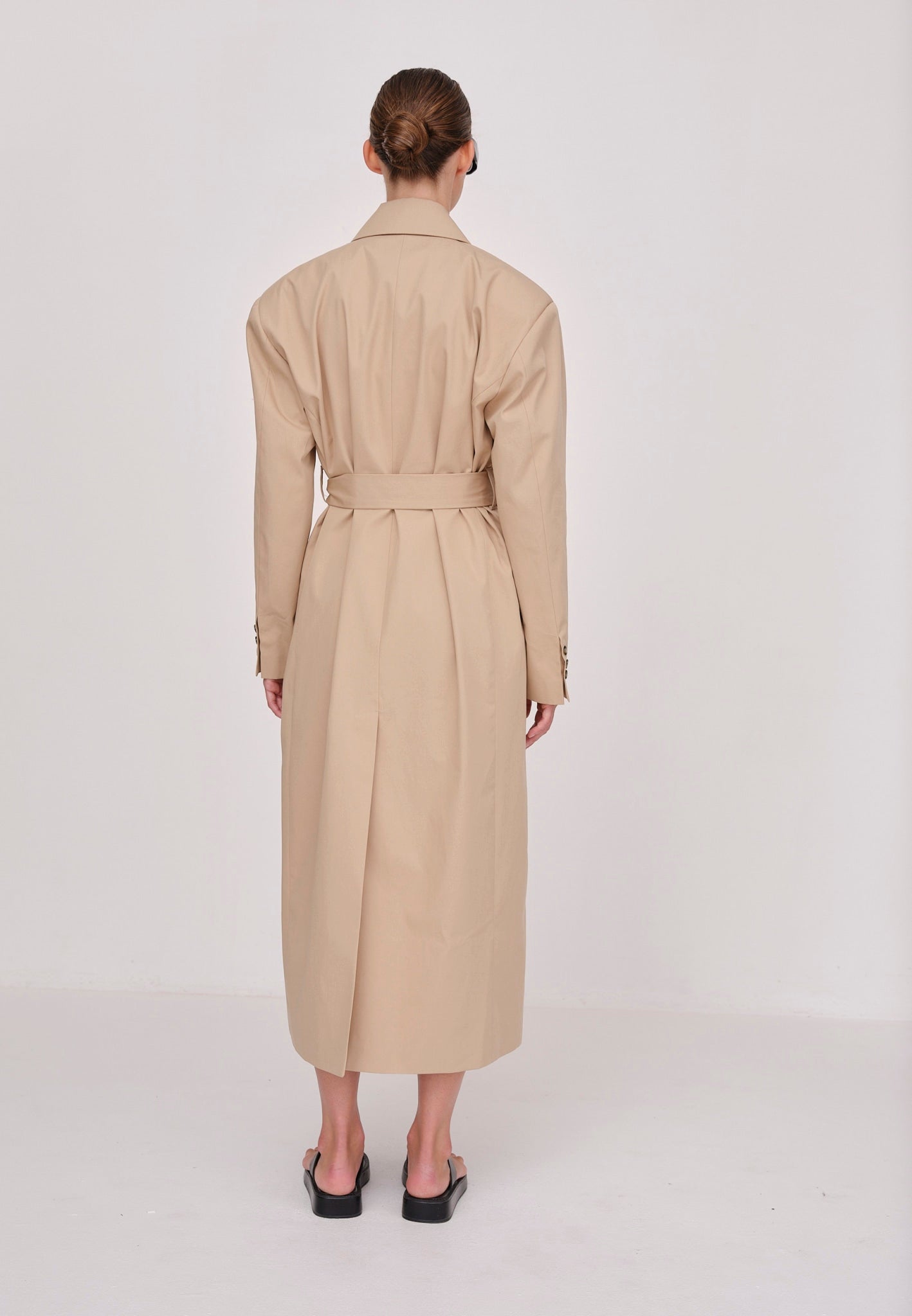 Herskind Levi Trench Coat Croissant-Jackets-West of Woodward Boutique-Vancouver-Canada