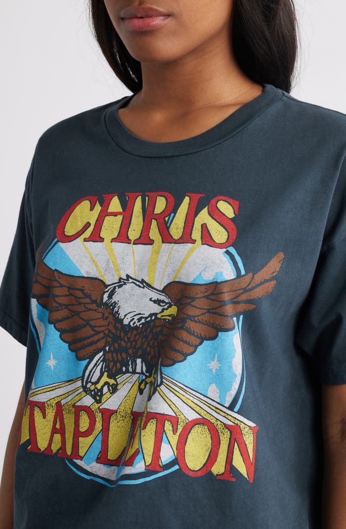 Daydreamer Chris Stapleton Eagle Merch Tee Vintage Black-T-Shirts-West of Woodward Boutique-Vancouver-Canada