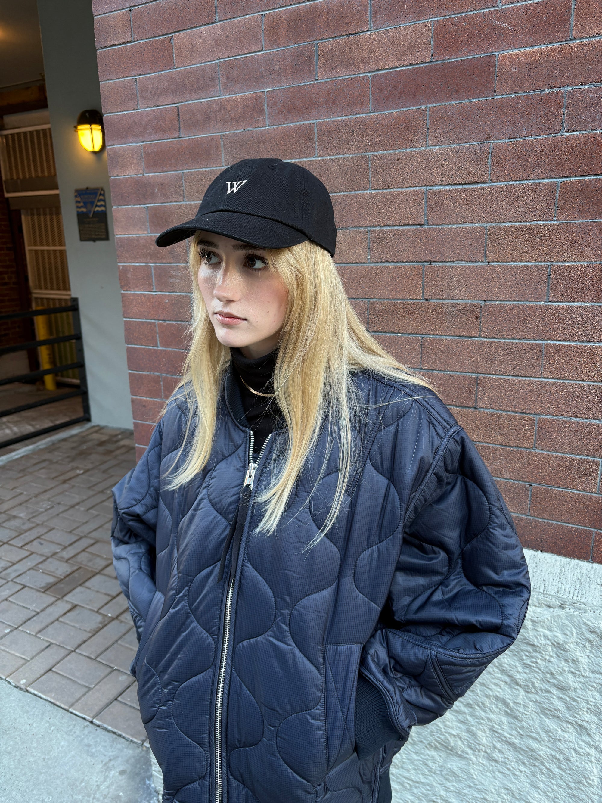 Woodward Organic Cotton Cap Deep Black-Accessories-West of Woodward Boutique-Vancouver-Canada