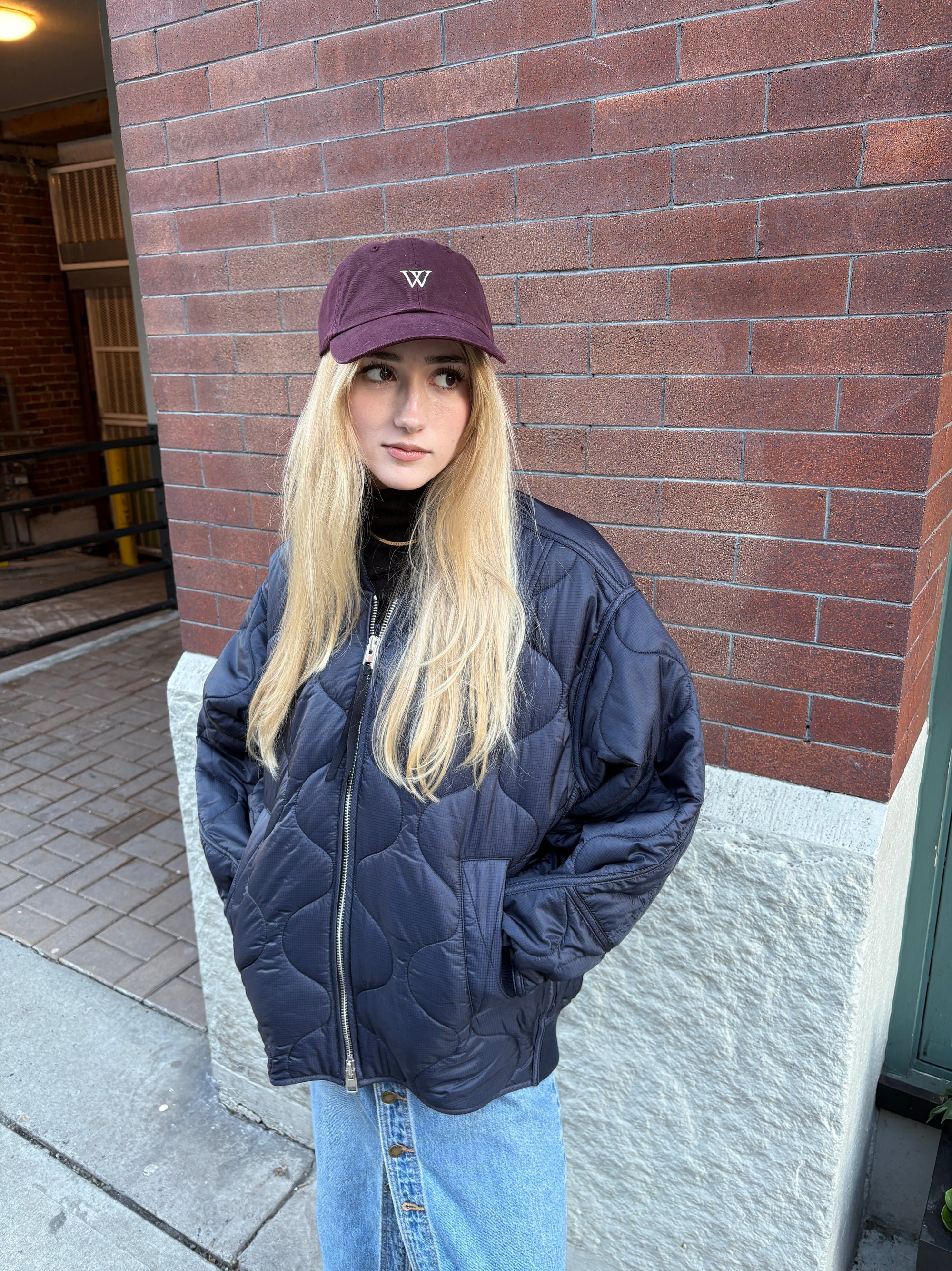Woodward Organic Cotton Cap Oxblood Red-Accessories-West of Woodward Boutique-Vancouver-Canada