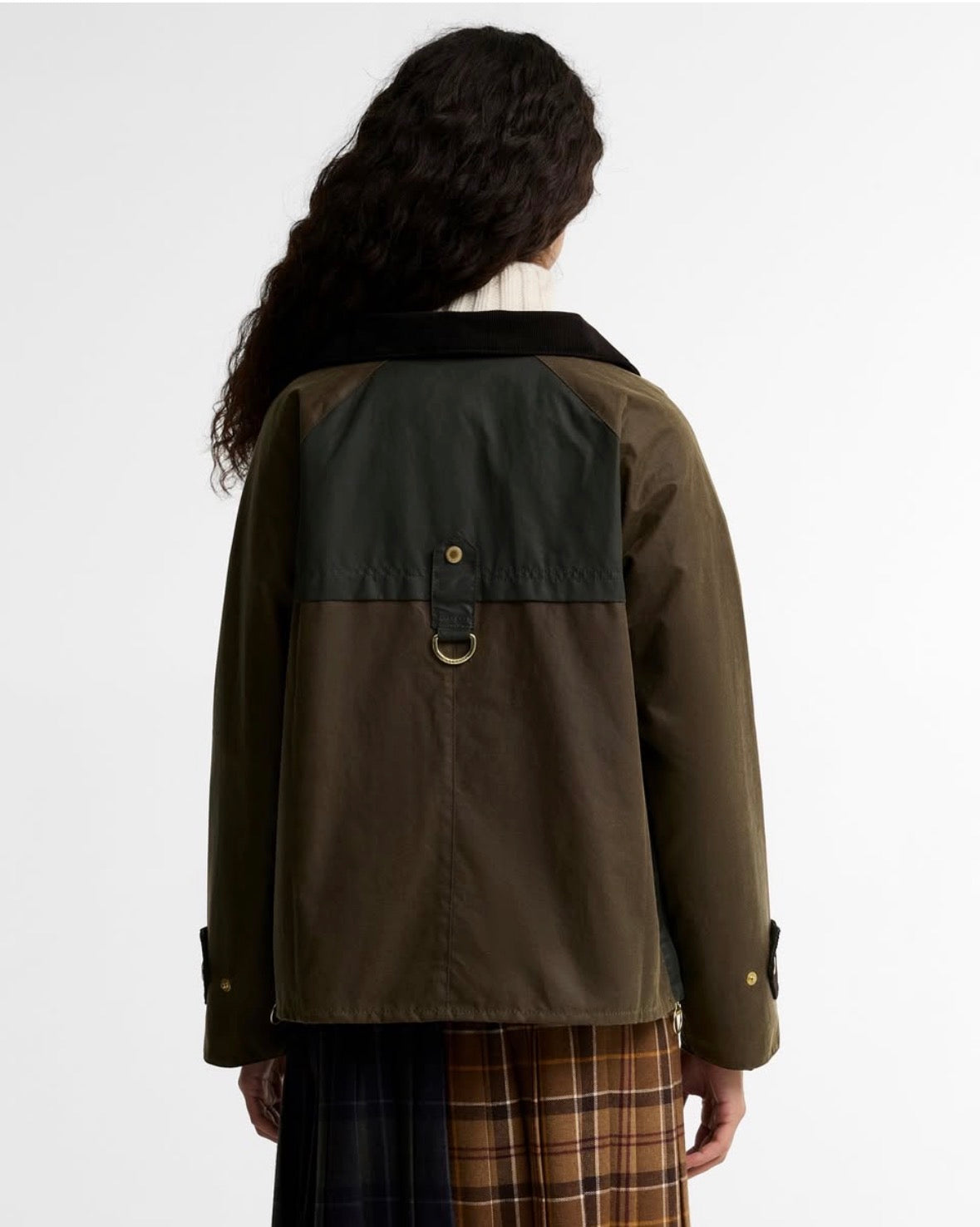 Barbour Hazelwood Wax Jacket Beech Fern Mixed Tartan-Coats-West of Woodward Boutique-Vancouver-Canada